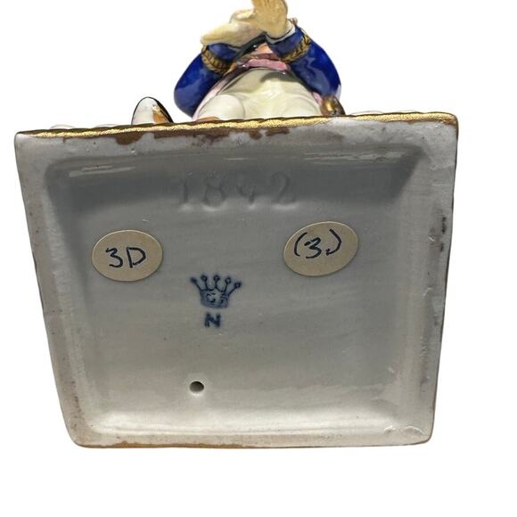 Naples Capodimonte Italy Antique 1842 Napoleonic General Porcelain 9" Figurine - Picture 8 of 9